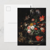 Carte Postale Le Bouquet Renversé par Abraham Mignon (Devant / Derrière)