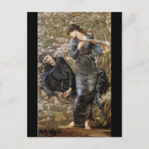 Carte Postale Le bourdonnement de Merlin par Burne-Jones Postcar