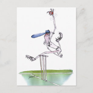 Carte Postale le bowler - cricket, tony fernandes