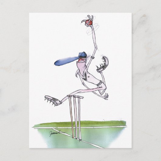 Carte Postale le bowler - cricket, tony fernandes (Devant)