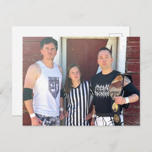 Carte Postale Le Brawl Barnyard - Deaded vs Mean Machine (Devant / Derrière)