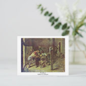Carte Postale Le Brawl Par Brouwer Adriaen (Debout devant)