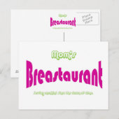 Carte Postale Le Breastaurant de maman (Devant / Derrière)