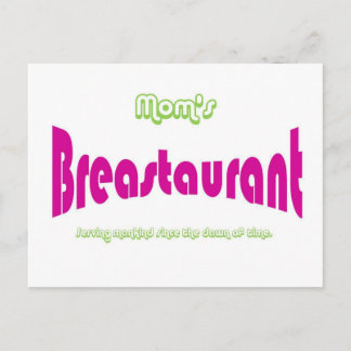 Carte Postale Le Breastaurant de maman