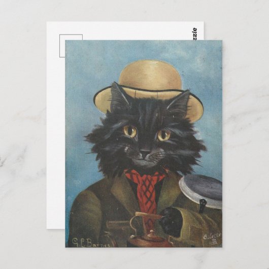 Carte Postale Le bricoleur conversation (Devant / Derrière)