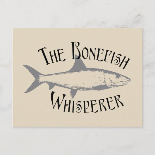 Carte Postale Le Brouillard de Bonefish Funny Ocean Fishing (Devant)