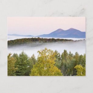 Carte Postale Le brouillard matinal et les pics Percy vus de