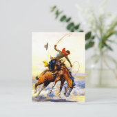 Carte Postale "Le Bucker" Western Art de Charles M Russell (Debout devant)