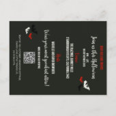 Carte Postale Le budget du code QR a battu des os ! Fête d'Hallo (Dos)