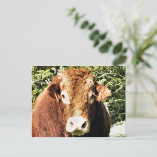 CARTE POSTALE LE BULL (Debout devant)