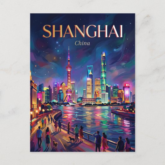 Carte Postale Le Bund Chine (Devant)