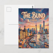 Carte Postale Le Bund Chine (Devant / Derrière)