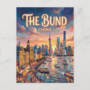 Carte Postale Le Bund Chine
