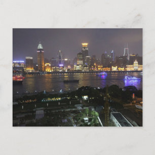 Carte postale Le bund de Pudong, Shanghai, Chine