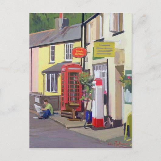 Carte Postale Le bureau de poste Withypool de village (Devant)