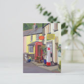 Carte Postale Le bureau de poste Withypool de village (Debout devant)