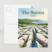 Carte Postale Le Burren Irlande (Devant / Derrière)