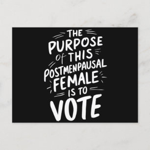 Carte Postale Le But De Ce Billet Menopausal Harris Walz