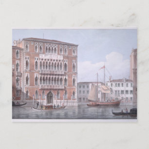Carte Postale Le Ca' Foscari, Venise, gravé par Brizeghel (li