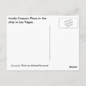 Carte Postale Le Caesars Palace à Las Vegas (Dos)