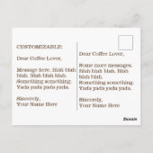 Carte Postale "Le café, c'est la vie" (Dos)