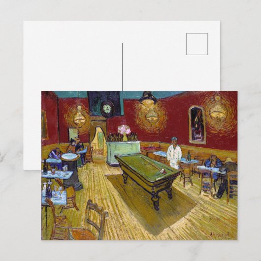 Carte Postale Le Café de nuit | Van Gogh | (Devant / Derrière)