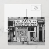 Carte Postale Le café de Pal, 1939 (Devant / Derrière)
