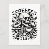 Carte Postale Le café est la vie (Devant)