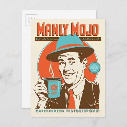 Carte Postale Le café Manly Mojo (Devant / Derrière)