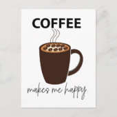 Carte Postale Le Café Me Rend Joyeux Café (Devant)