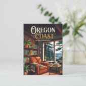 Carte Postale Le Café Whispering Pines Oregon (Debout devant)
