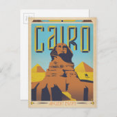 Carte Postale Le Caire, Égypte (Devant / Derrière)