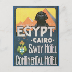 Carte Postale Le Caire Egypte - Art de l'affiche de voyage Vinta