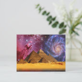 Carte Postale Le Caire Egypte Pyramides Galaxie (Debout devant)