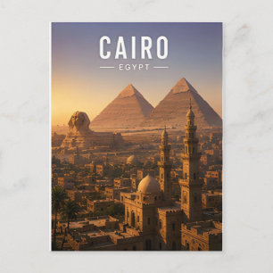 Carte Postale Le Caire Égypte Vallée du Nil Ville Ancienne Voyag