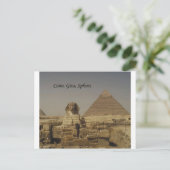 Carte Postale Le Caire, Gizeh, Le Sphinx (St.K.) (Debout devant)