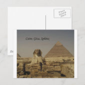 Carte Postale Le Caire, Gizeh, Le Sphinx (St.K.) (Devant / Derrière)