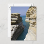 Carte Postale Le Calcaire Roche Sur L'Île De Corfou (Devant / Derrière)