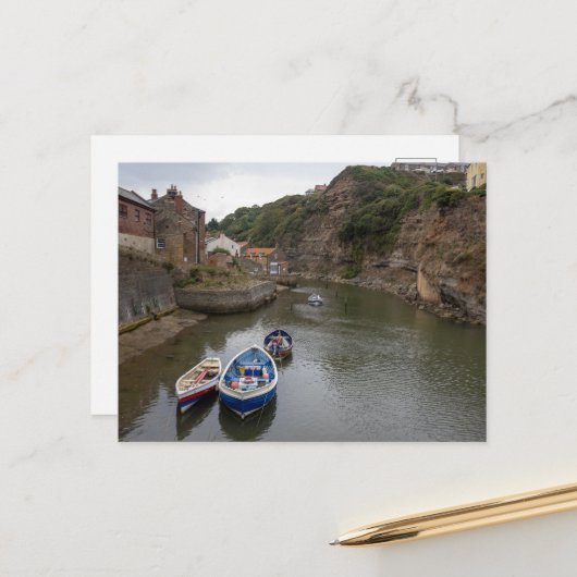 Carte Postale Le Calme de Staithes Beck (Devant/Arrière en situation)