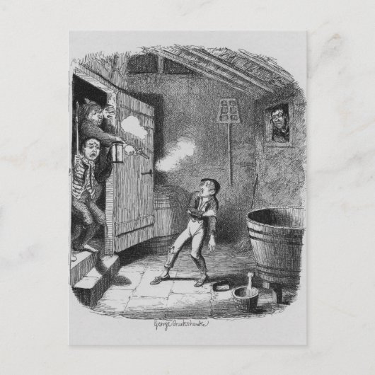 Carte Postale Le cambriolage d'Oliver (Devant)