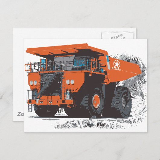 Carte Postale Le Camion #1 géant (Devant / Derrière)