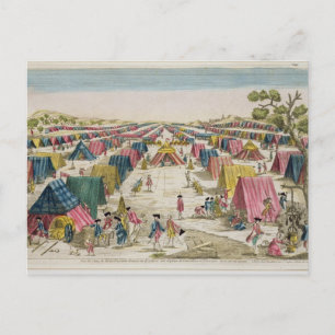 Carte Postale Le camp de l'armée prussienne, tiré de la vie sur