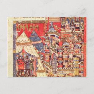 Carte Postale Le camp grec et la ville de Troie