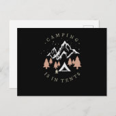 Carte Postale Le Camping Est Dans Les Tentes (Devant / Derrière)