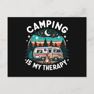Carte Postale Le camping vintage est mon aventure familiale thér