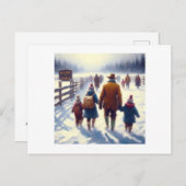 Carte Postale Le Canada fort et libre, (Devant / Derrière)