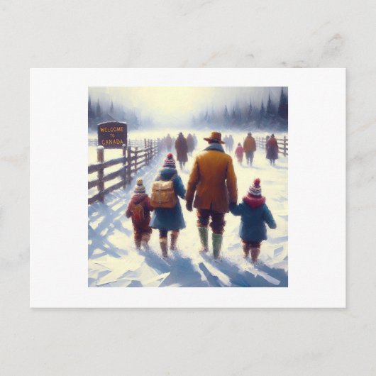 Carte Postale Le Canada fort et libre, (Devant)