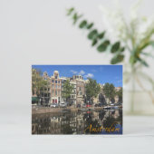 Carte Postale Le canal d'Amsterdam (Debout devant)