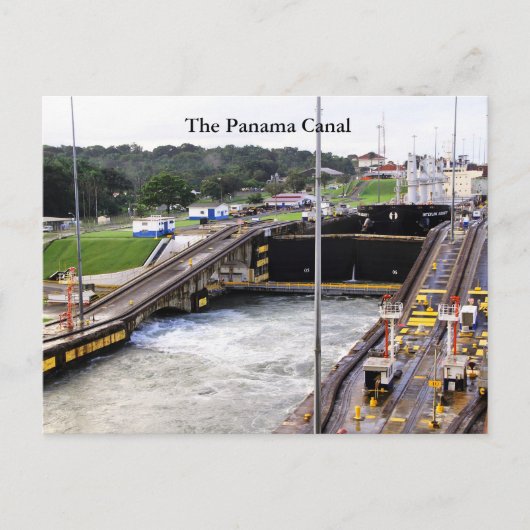 Carte Postale Le canal de Panama, haute photographie (Devant)