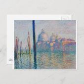 Carte Postale Le canal grand à Venise 01 par Claude Monet (Devant / Derrière)